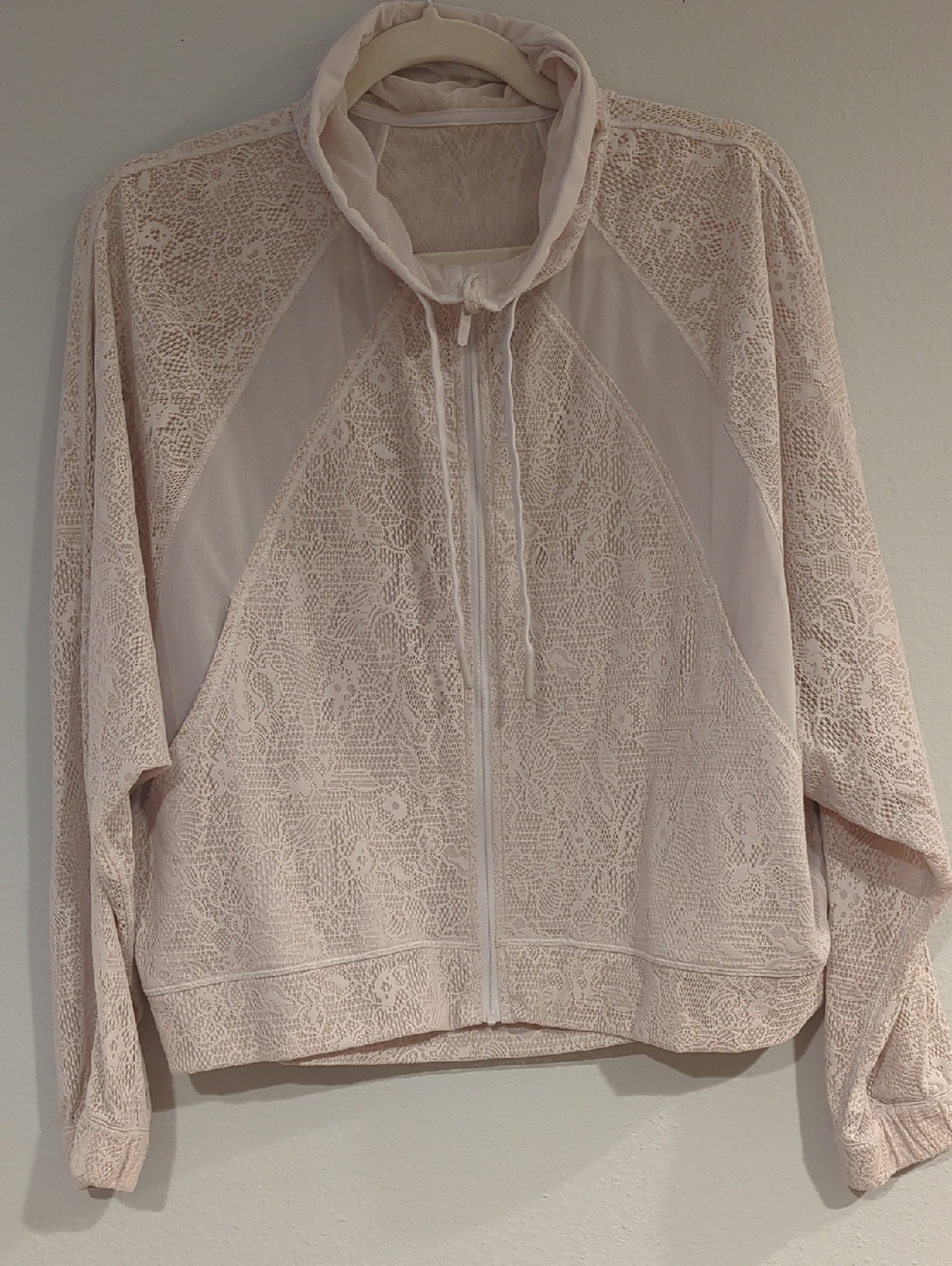 Lululemon Lace/Mesh Zip Up Jacket
